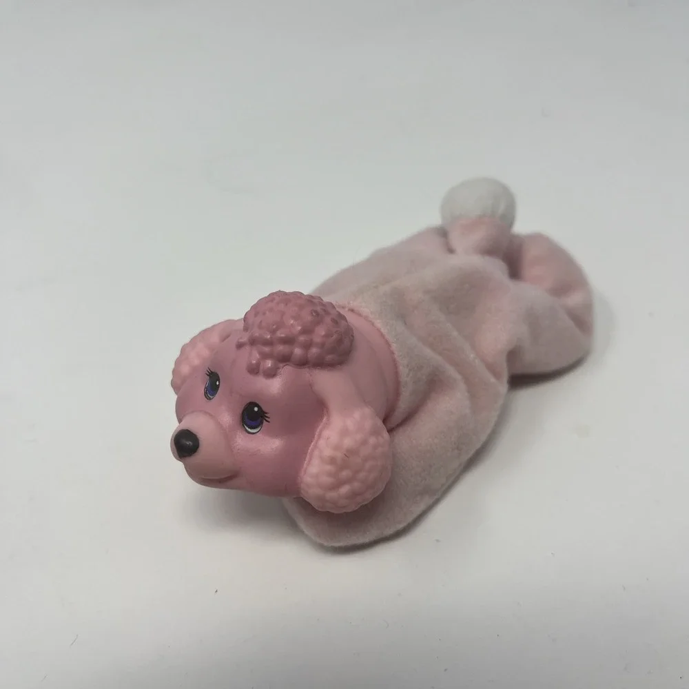 Vintage Hasbro 1991 Puppy Surprise Drink 'n' Surprise Puppy Plush #8885 Pink